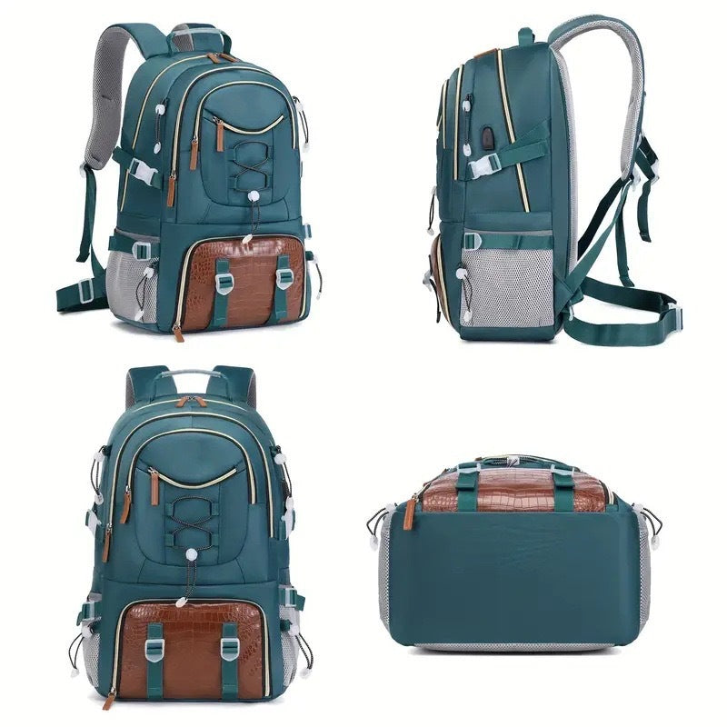 New hiking mountaineering bag, large capacity, outdoor sports, travel bag, backpack, rock climbing, breathable wear-resistant, shoulder bag.