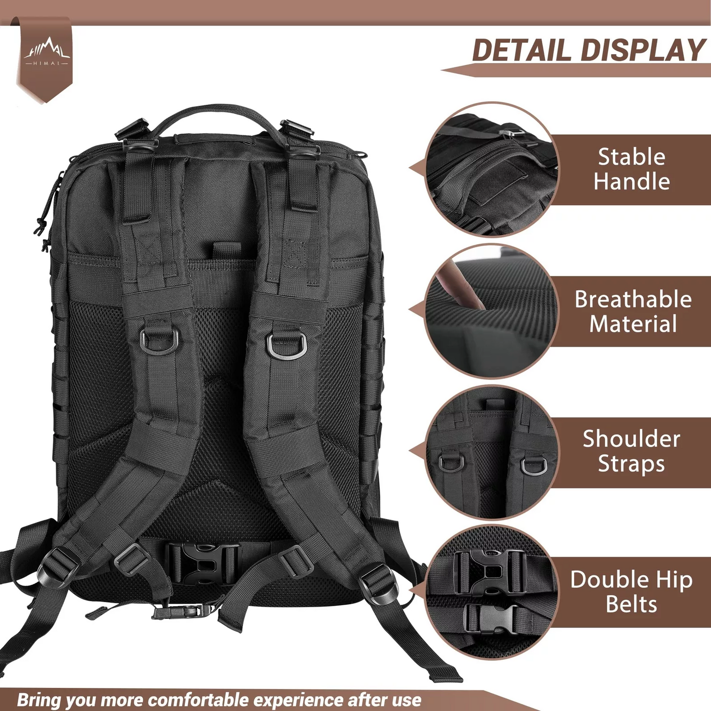 Outdoor Mountaineering Bag 2025 New Camping Backpack with Versatile Design and Durable Construction
