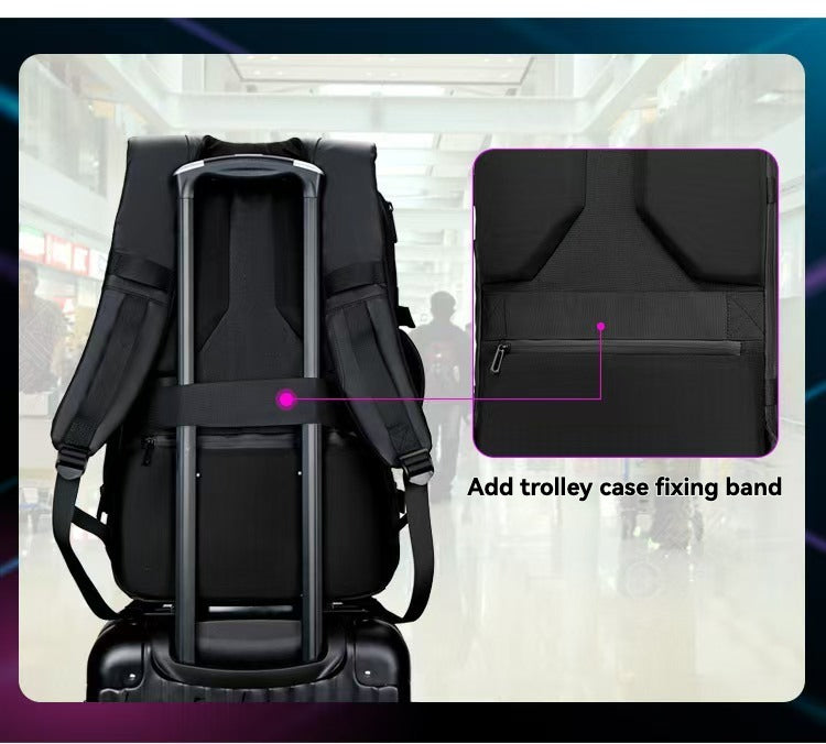 2025 new intelligent LED backpack, men and women's usual backpack, waterproof design, 19-inch large capacity, outdoor commuter computer bag.